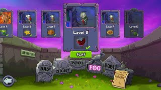 PLANTS VS ZOMBIES - FOG level 8 - ADVENTURE 2 - gameplay screenshot 5