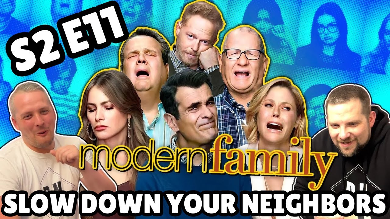British Guys HILARIOUS Modern Family Reaction | Season 2 Episode 11 (Slow Down Your Neighbors)