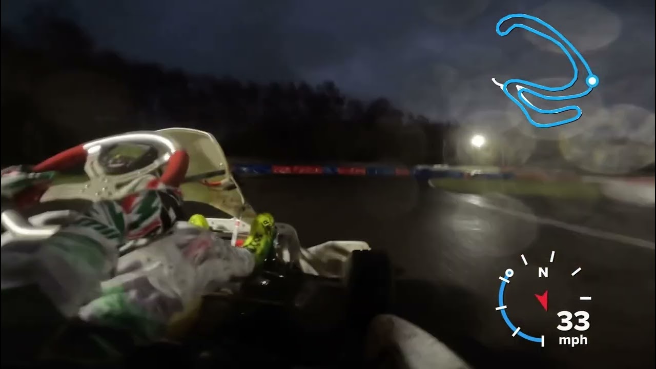 Flying Lap Of Larkhall In The Wet | Senior Rotax