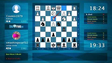 Chess Game Analysis: Cosmin1979 - smashingscarf12, 0-1 (By ChessFriends.com)