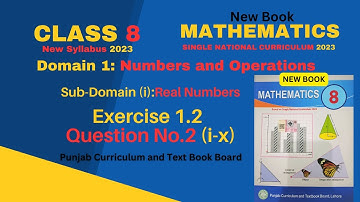Class 8th Math New Book Exercise 1.2 Question 2(i-x) - New Book Ex. 1.2 Q2 - SNC 2023