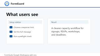 How to close Google Forms after a response limit | FormGuard