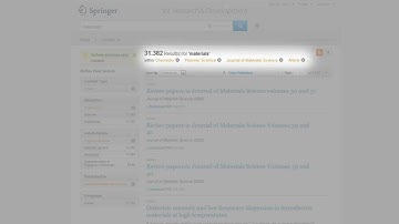 Springer for R&D Online Tutorial - Finding articles or chapters