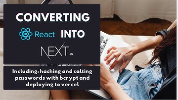 Converting React into Next.js - Events App || Bcrypt + Deploying to Vercel || 4K
