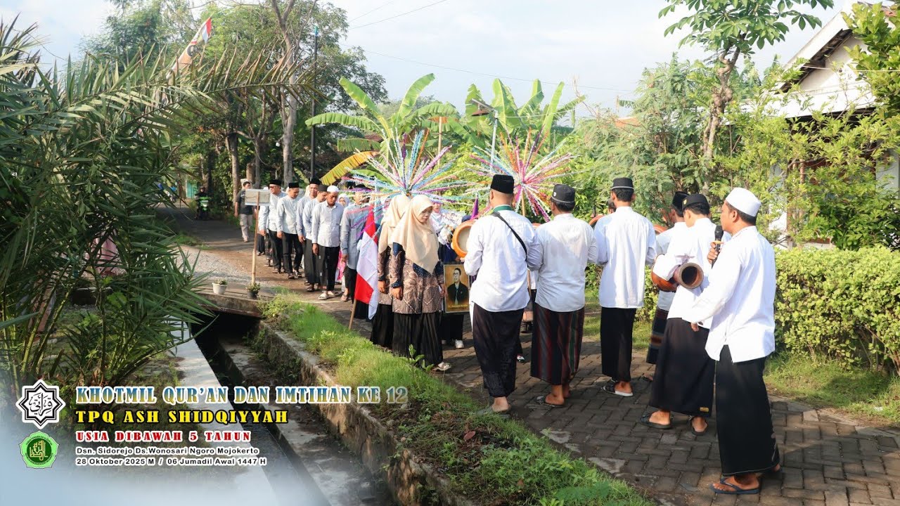 Prosesi kirab khataman imtihan ke 12 periode Robiul akhir 1447 (2025) 