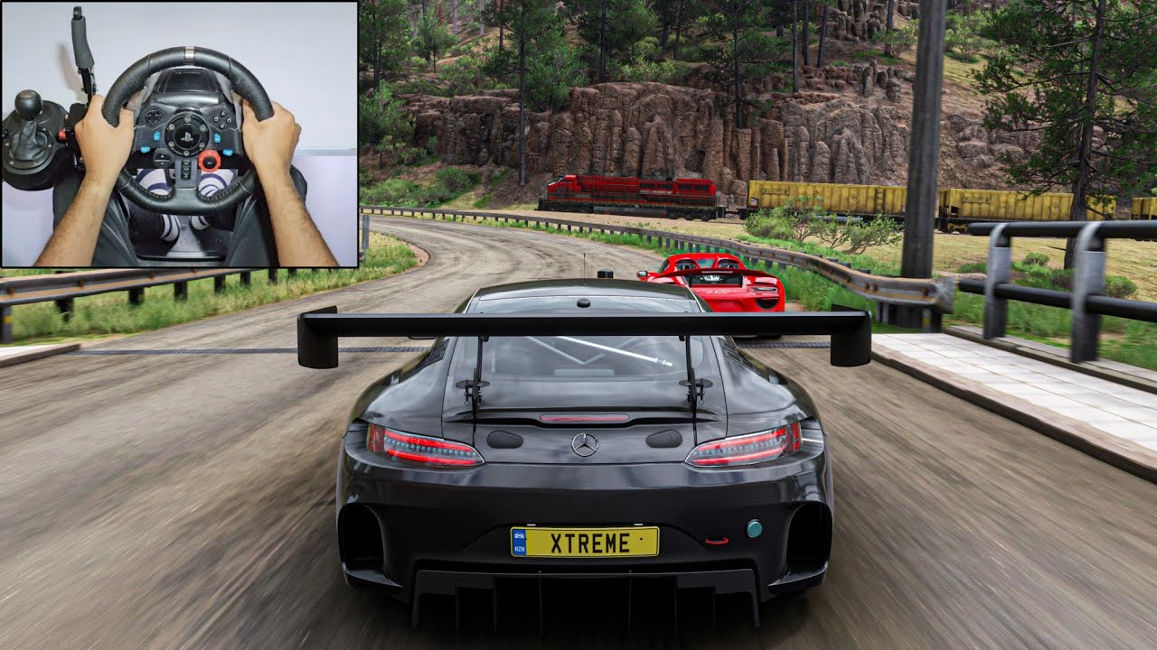 Wild 1100HP Mercedes AMG GT3 | Forza Horizon 5 | Logitech G29 Steering Wheel