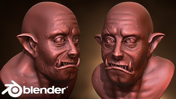 Sculpting an Orc Head In Blender (Beginner Tutorial)