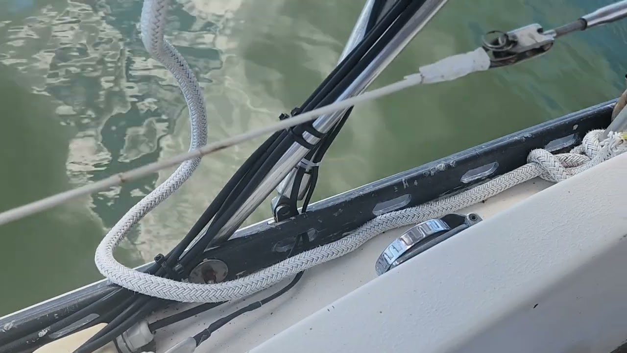 Reinforcing our Bimini frams for storms and solar panel weight