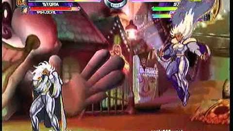 MvC2 Online (360): Brett (MSP) vs useleSSSavant (Sent/Storm/Cap) 13 .:1.12.11:.