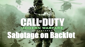 COD4 Sabotage on Backlot