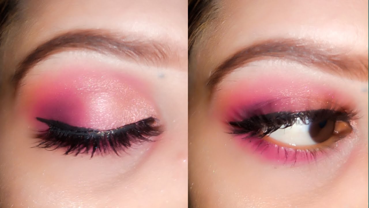 ColourPop SORBET Eyeshadow Quad Pink & Cool Toned Eye Makeup Tutorial