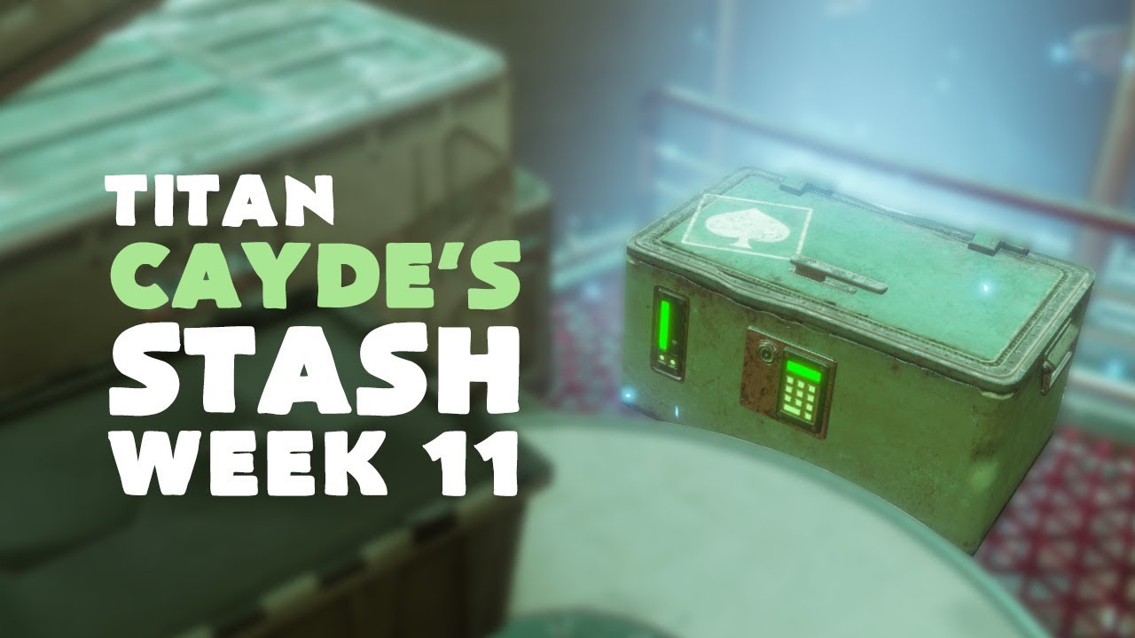 ALL Cayde's Stash Chest Titan Locations - Week 11 (14.11.17) | Destiny 2