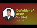 What is Crime? Definition, Elements & Legal Meaning Explained | Law Made Easy