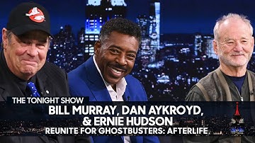 Bill Murray, Dan Aykroyd & Ernie Hudson on Reuniting for Ghostbusters: Afterlife | The Tonight Show