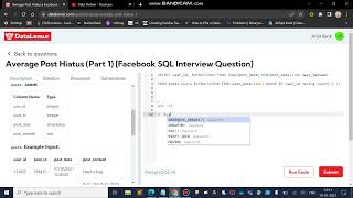 Celebrity Average Post Hiatus (Part 1) [Facebook SQL Interview Question] || Data Lemur Net Worth