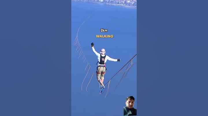 World record longest slackline Attempt.