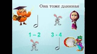 Сказка про Машу, длительности нот и их счет. Сказка про Машу, длительности нот и их счет.
