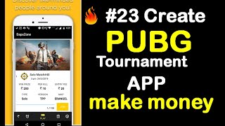 How to create Pubg tournament 🎮 application // Full Tutorial Part 23 🔥