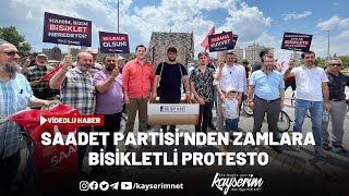 Saadet Partisinden Zamlara Biletli Protesto