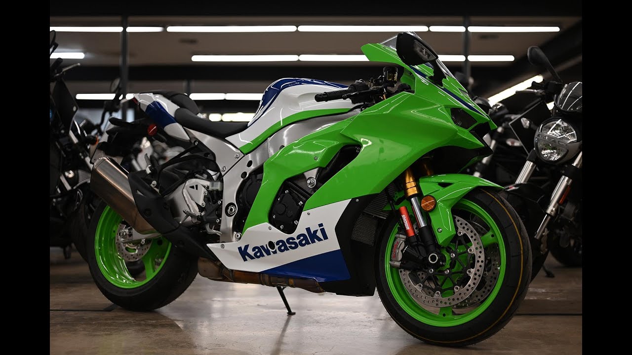 ターキー 2024 Kawasaki Ninja ZX10R 40th Anniversary ABS - Onyx Moto