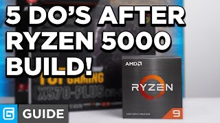 First 5 Things To Do After Ryzen 5000 Build