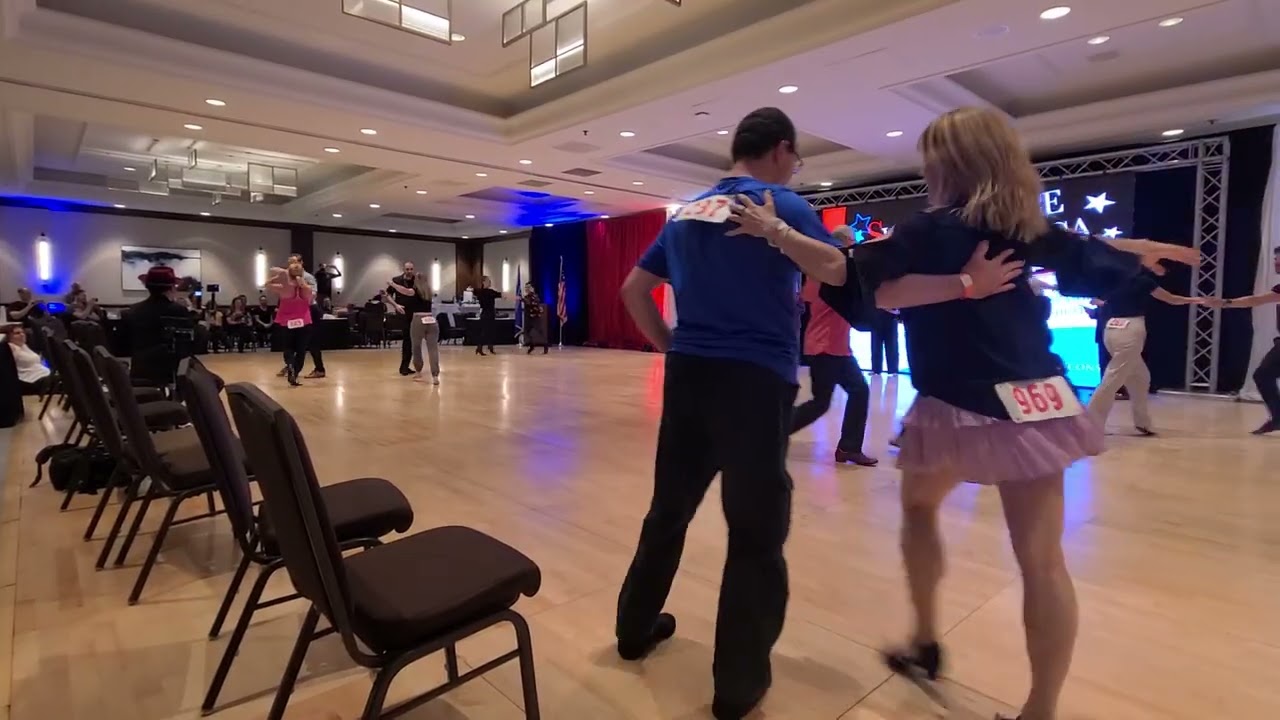 Hustle. Carrie Richards Paul Bishop Sydney Brown Lily Auclair Jackie Chris Swing Dance America 2024.