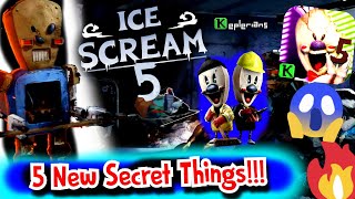 5 SECRET THINGS ON FIRST ICE SCREAM 5 CONCEPT YOU DON'T KNOW!!!!?| ICE SCREAM 5 LEAKS | KEPLERIANS