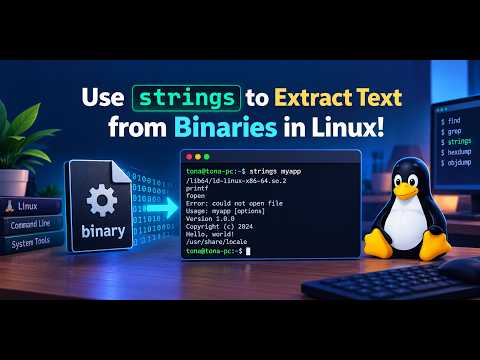Use strings to Extract Text from Binaries in Linux!