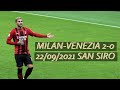 [4K] MILAN-VENEZIA 2-0 LIVE RITORNO A SAN SIRO DOPO 19 MESI