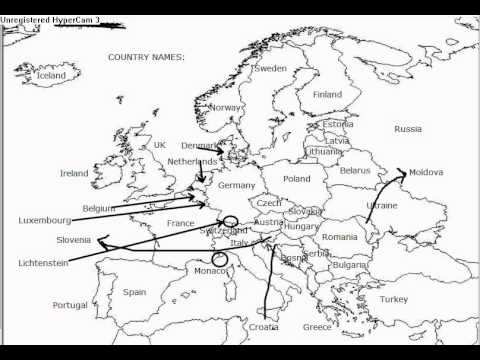 AP Human Geography Map Quiz 3: Europe - YouTube