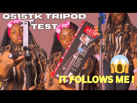 Q515TK TRACKING GIMBAL Selfie Tripod Unboxing + Real Mom Test 