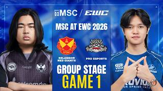 [GAME 1] SELANGOR RED GIANTS vs PRO ESPORTS MSC AT EWC 2026 GROUP STAGE | SRG vs PRO screenshot 4