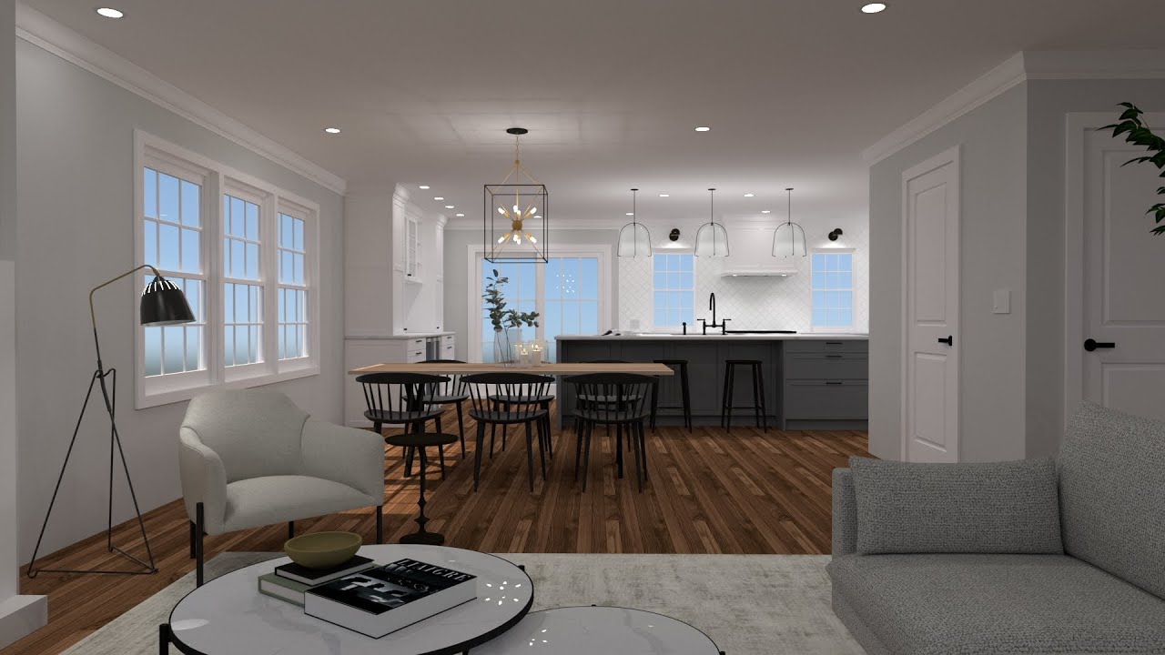 Relocating Kitchen, Half Bath + Closet Main Level Renovation Interior Design YouTube