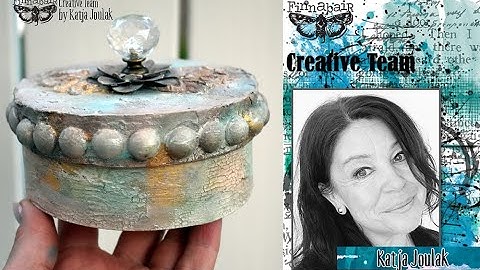 Wall Effect with Matte Waxes on a Gift Box with Finnabair products