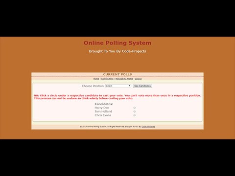 Online Polling System using PHP | Source Code & Projects