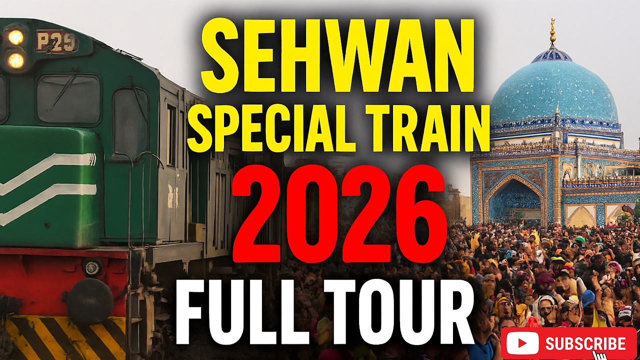 Faisalabad to Sehwan Sharif  Sehwan Special Train Engine cab view Adventure 2026