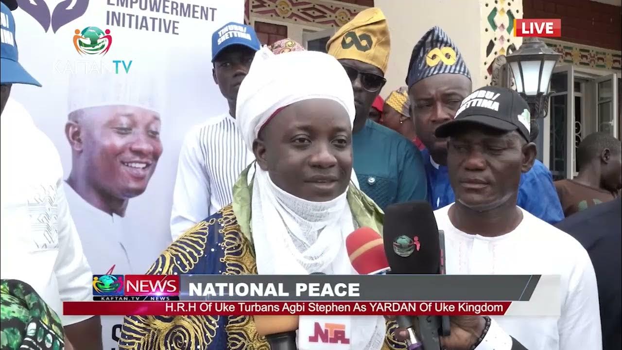 NATIONAL PEACE: HRH of Uke Turbans Agbi Stephen YARDAN of Uke Kingdom