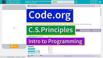 APIs and Function Parameters Lesson 7.5 CS Principles Code.org Tutorial with Answers