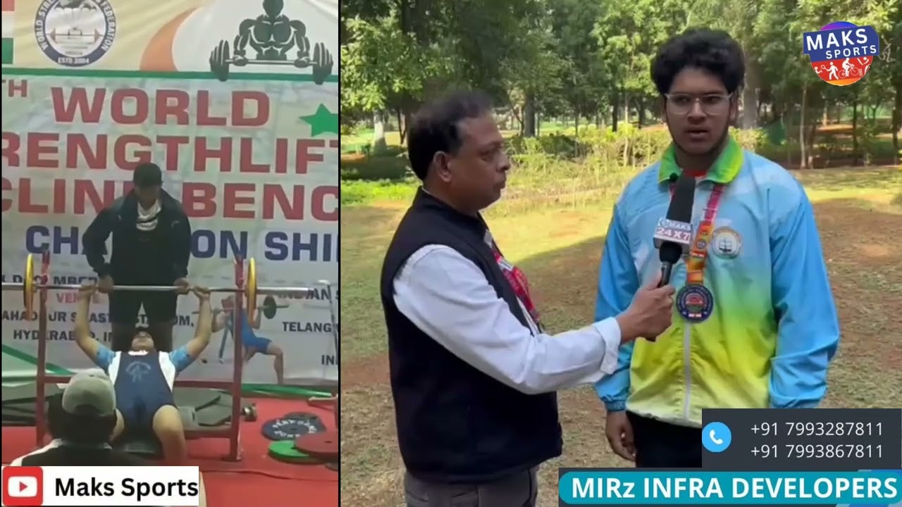 TS Habeeb got silver 94/210 kg.10th World Strength lifting & Incline Bench Press Championship -2023