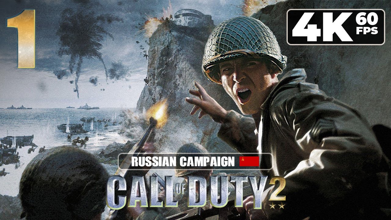 Call of Duty 2 (PC) - 4K60 Walkthrough Mission 1 - Red Army Training