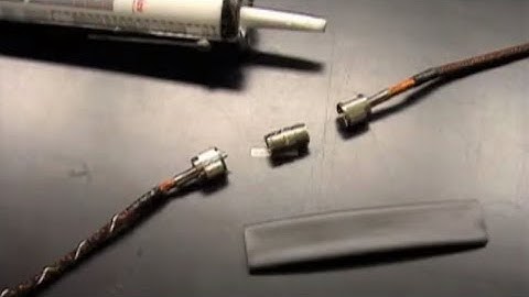 Cable Connection with Shrink Tubing