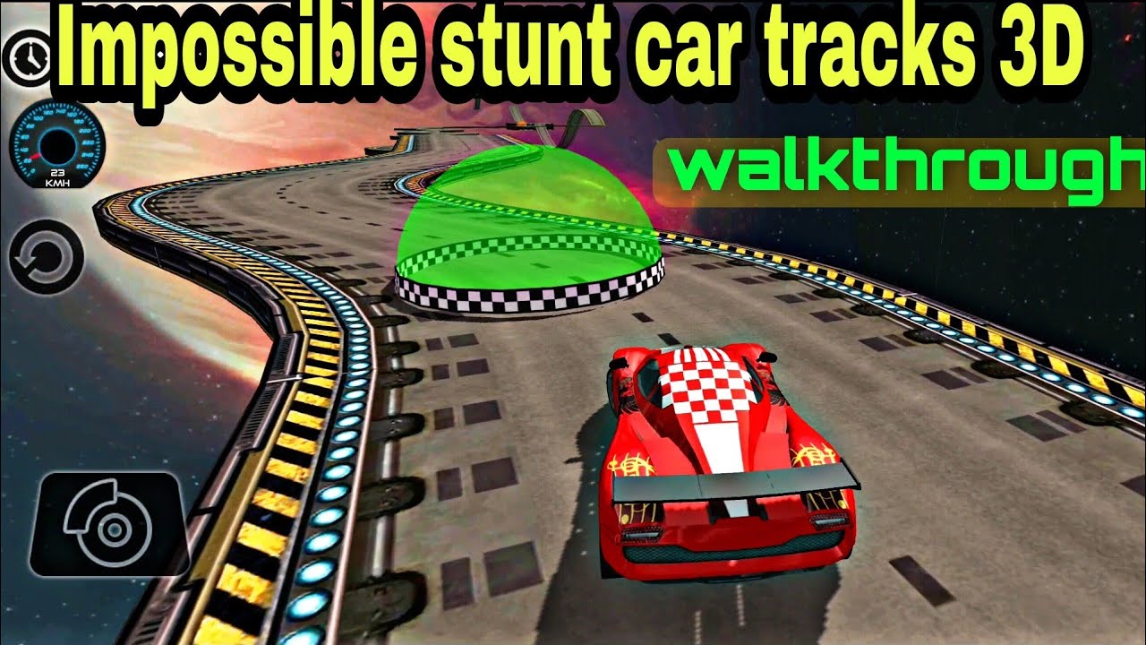 Impossible stunt car tracks 3D | ALL 30 LEVELS | car games | walkthrough gameplay | red car