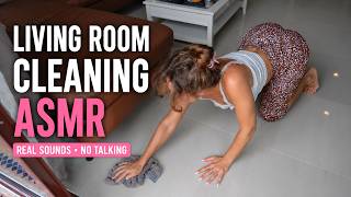 ASMR Living Room Cleaning – Relaxing Floor Sounds