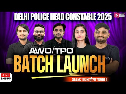 DELHI POLICE PREPARATION STRATEGY | DELHI POLCE HEAD CONSTABLE AWO/TPO NEW BATCH LAUNCH | TESTBOOK