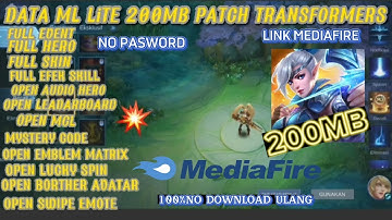 Data Ml Lite 200Mb Terbaru Patch Transformers|| Ml Lite || Cara Mengatasi Lag & Patah Patah Di Ml