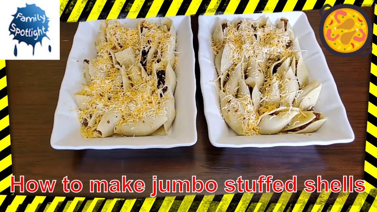 How to make jumbo stuffed shells - YouTube