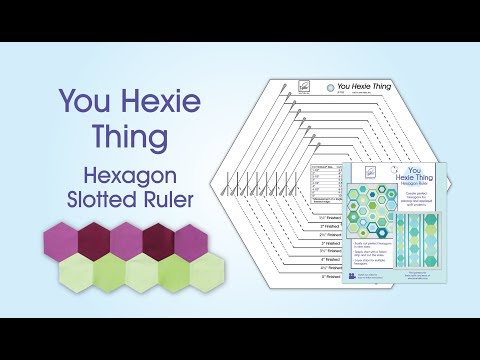 Hexagon template - June Tailor You Hexie Thing hexagon quilt ruler