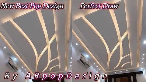 How to mark the new pop false ceiling design drawing by ARpopDesign