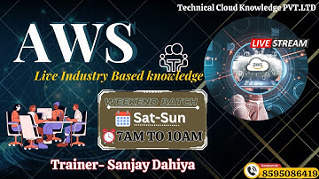 AWS Real Industry Based live Class Training| Live Batch| Weekend Batch| AWS Live Discussion #aws