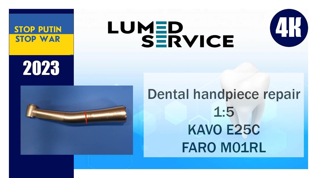 Ремонт наконечника 1:5 KAVO E25C FARO M01RL - YouTube